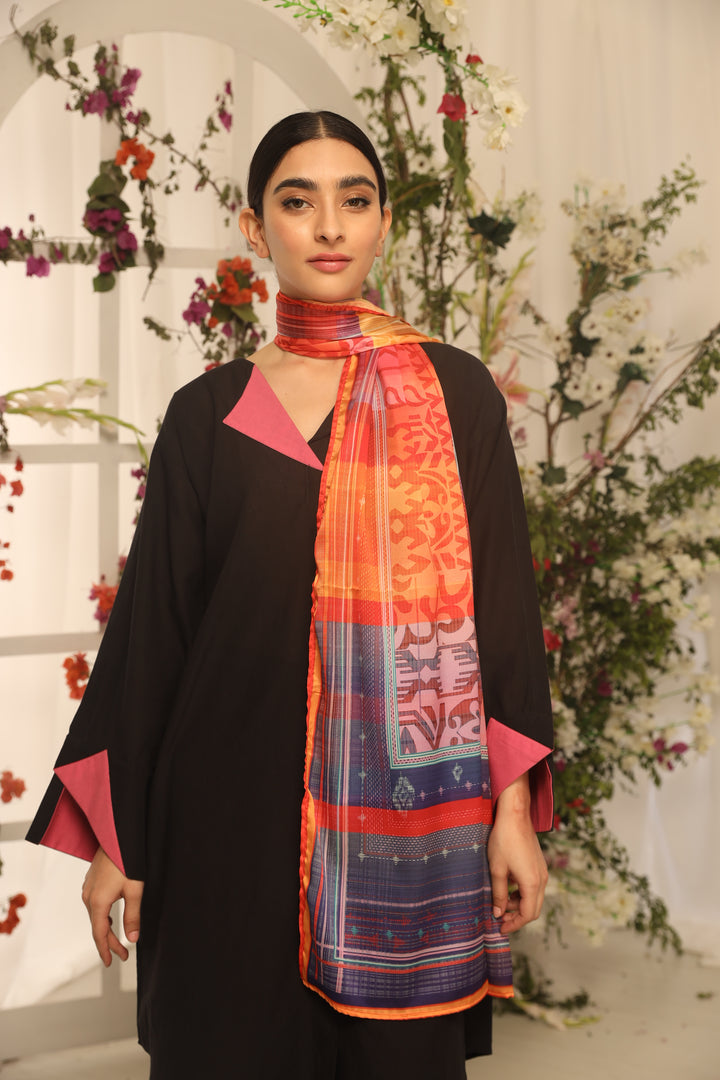 Silk Printed Stole - Prime Point Store