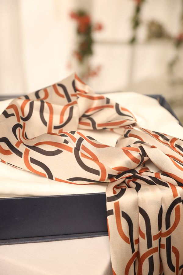 Silk Printed Stole - Prime Point Store