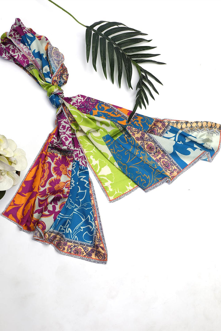 Silk Printed Stole - Prime Point Store