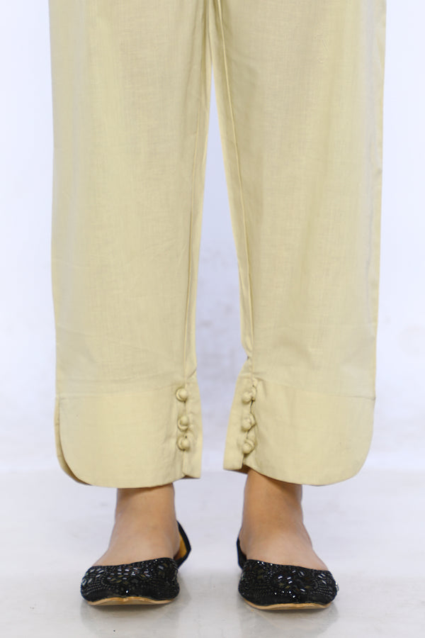 Beige Cambric Dyed Trouser - Prime Point Store