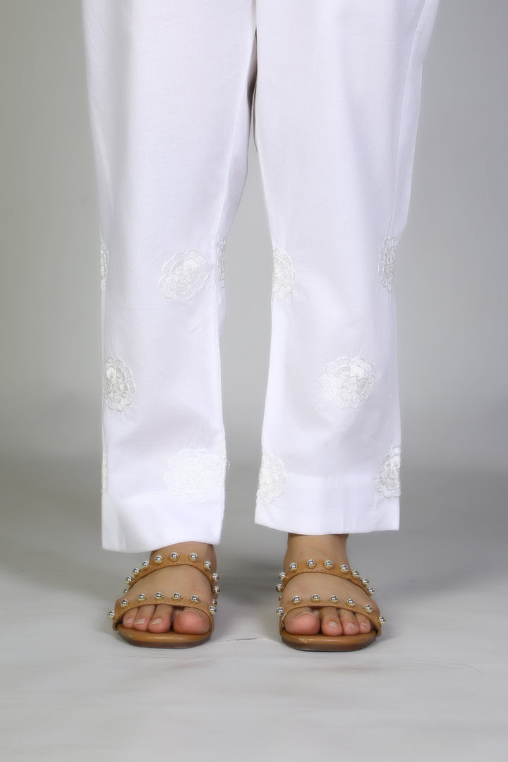 Dyed Cambric Embroidered Trouser - Prime Point Store