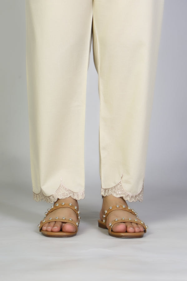 Dyed Cambric Embroidered Trouser - Prime Point Store