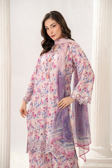 3 Piece - Embroidered Lawn Suit