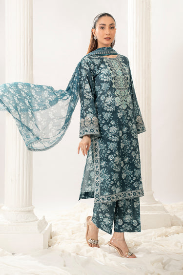 3 Piece - Embroidered Lawn Suit