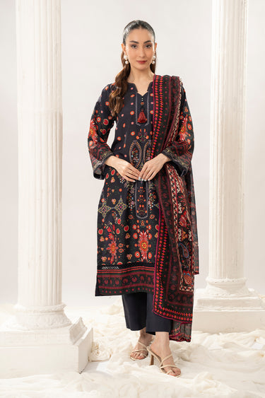 3 Piece - Printed Arabic Lawn Suit
