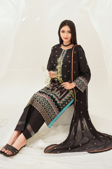3 Piece - Embroidered Lawn Suit
