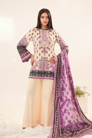3 Piece - Printed Lawn Suit
