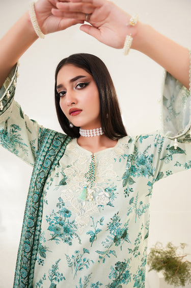 3 Piece - Embroidered Lawn Suit