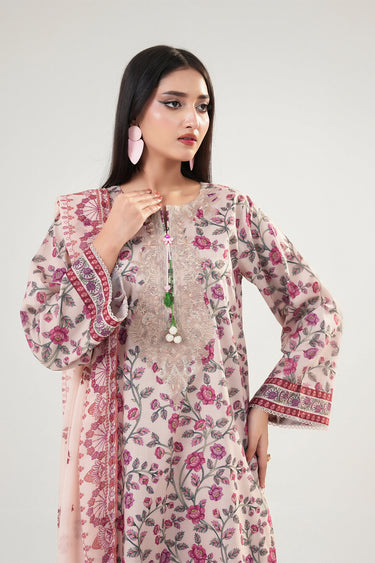 3 Piece - Embroidered Lawn Suit