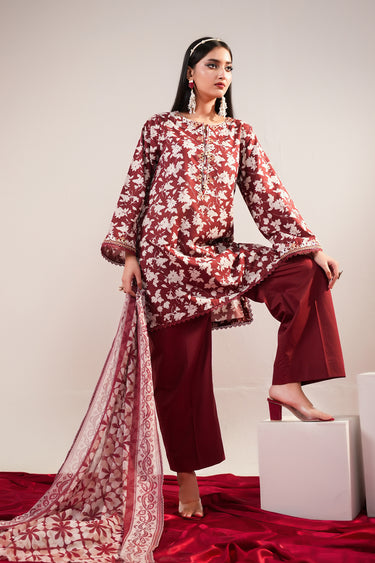 3 Piece - Embroidered Lawn Suit