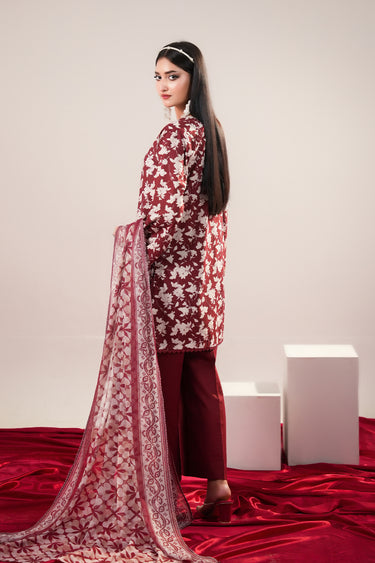 3 Piece - Embroidered Lawn Suit