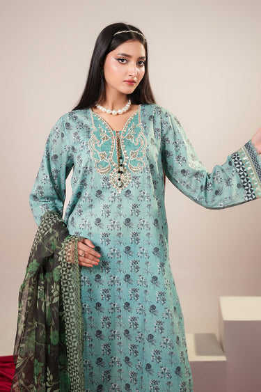 3 Piece - Embroidered Lawn Suit