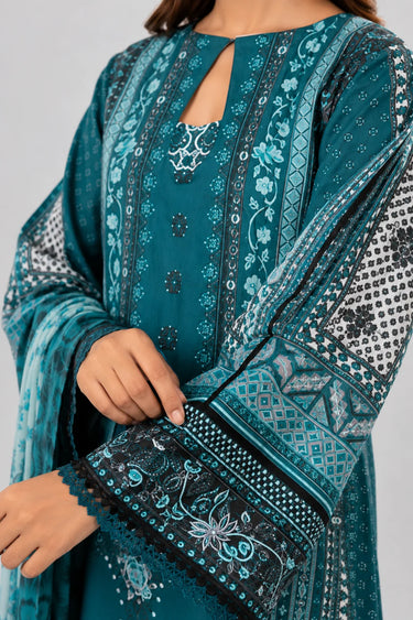 3 Piece - Printed Lawn Suit