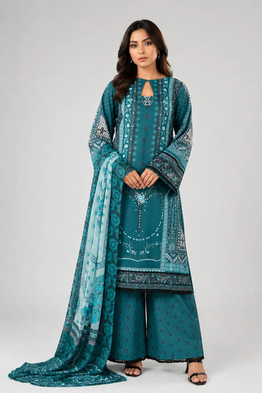 3 Piece - Printed Lawn Suit