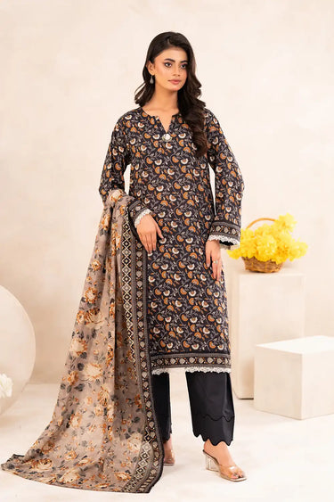 3 Piece - Printed Lawn Suit