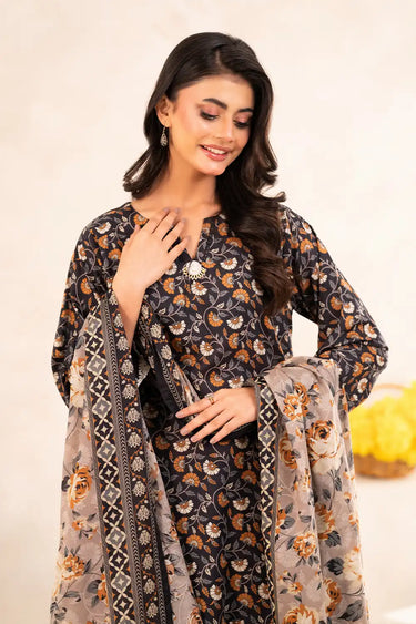 3 Piece - Printed Lawn Suit