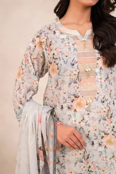 3 Piece - Printed Lawn Suit