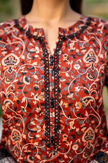 3 Piece - Printed Lawn Suit