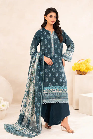 3 Piece - Printed Lawn Suit