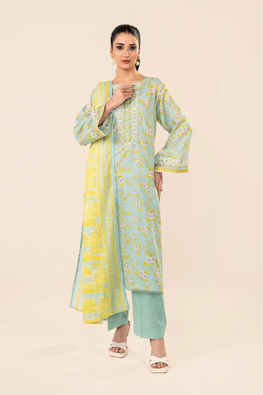 3 Piece - Embroidered Lawn Suit