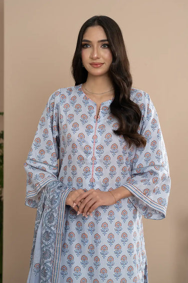 3 Piece - Printed Lawn Suit