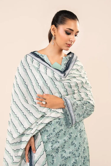 3 Piece - Printed Lawn Suit