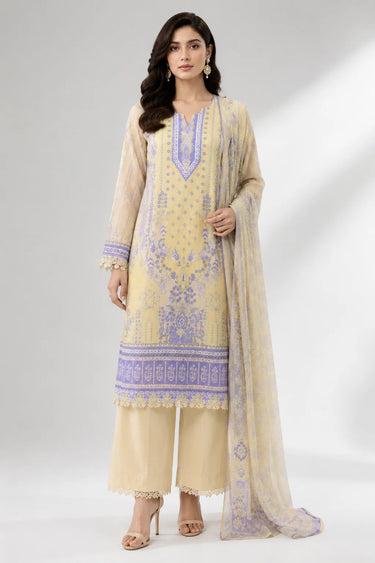 3 Piece - Printed Lawn Suit