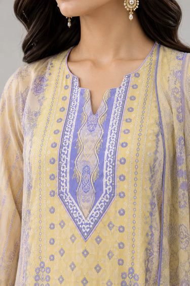 3 Piece - Printed Lawn Suit