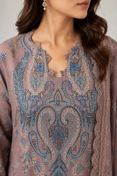 3 Piece - Printed Lawn Suit