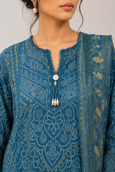 3 Piece - Printed Lawn Suit