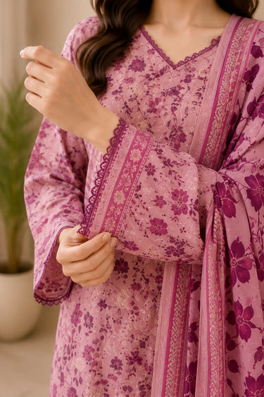 3 Piece - Printed Lawn Suit