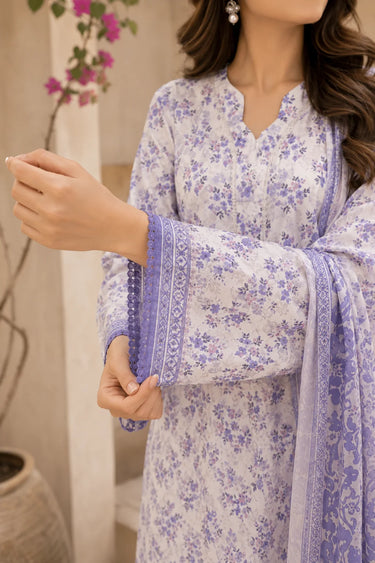3 Piece - Printed Lawn Suit