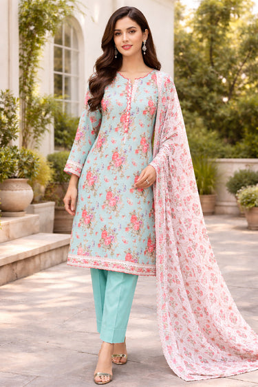 3 Piece - Printed Lawn Suit