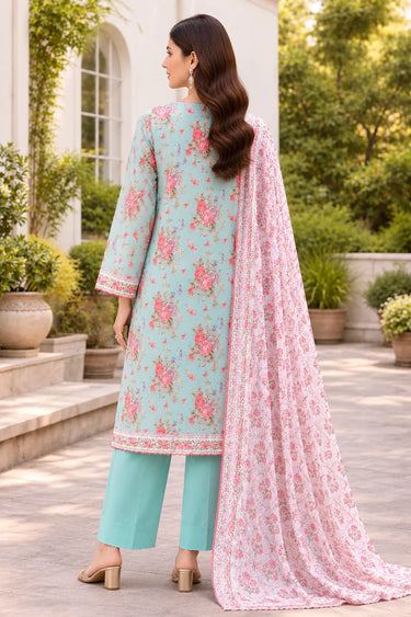3 Piece - Printed Lawn Suit
