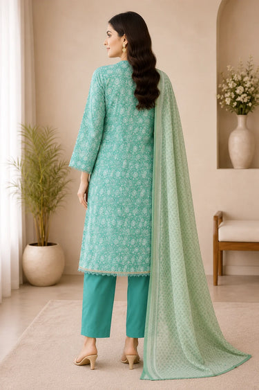 3 Piece - Printed Lawn Suit