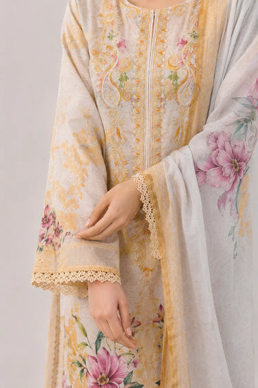 3 Piece - Embroidered Lawn Suit