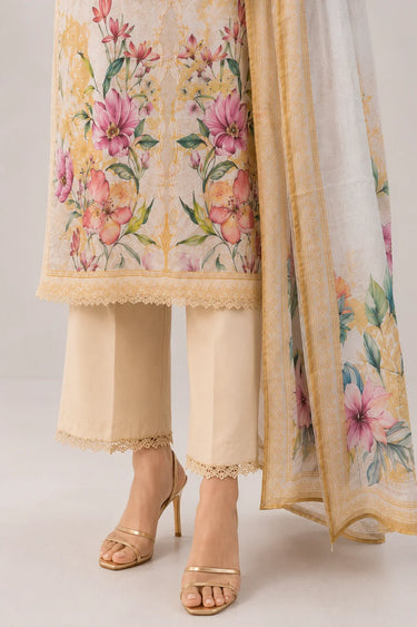3 Piece - Embroidered Lawn Suit