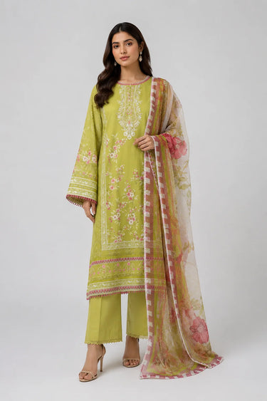 3 Piece - Embroidered Lawn Suit
