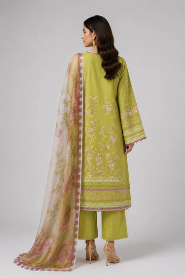 3 Piece - Embroidered Lawn Suit