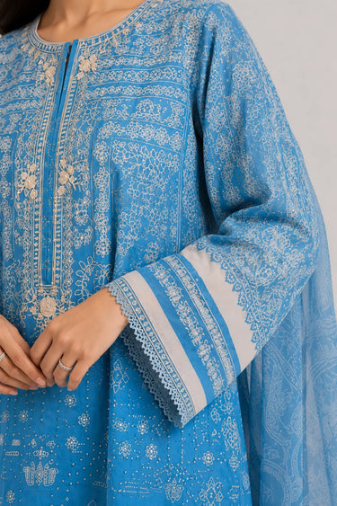 3 Piece - Embroidered Lawn Suit