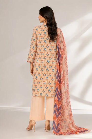3 PIECE - PRINTED EGYPTIAN LAWN SUIT