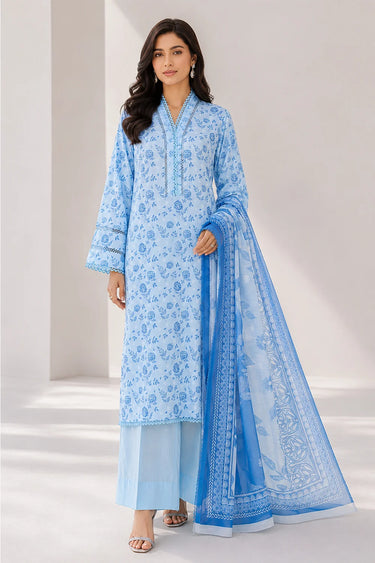3 PIECE - PRINTED EGYPTIAN LAWN SUIT