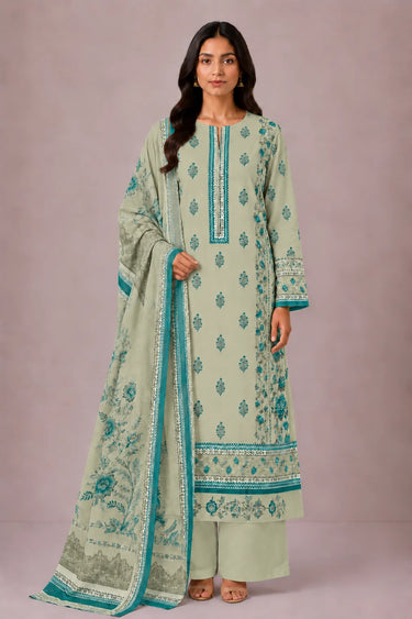 3 PIECE - PRINTED CAMBRIC SUIT