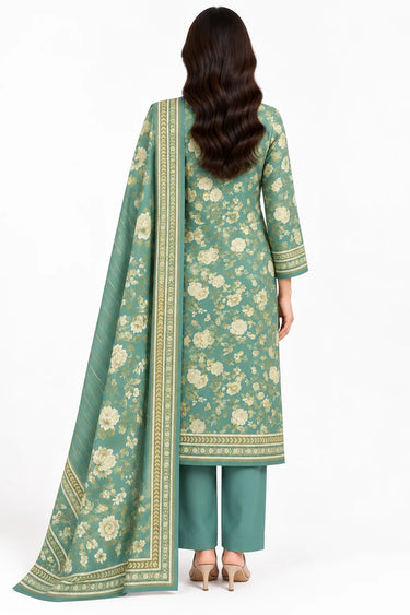 3 Piece - Printed Khaddar Suit