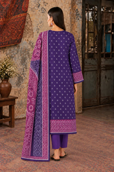 3 Piece - Printed Khaddar Suit