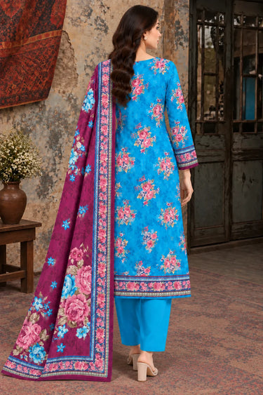 3 Piece - Printed Khaddar Suit