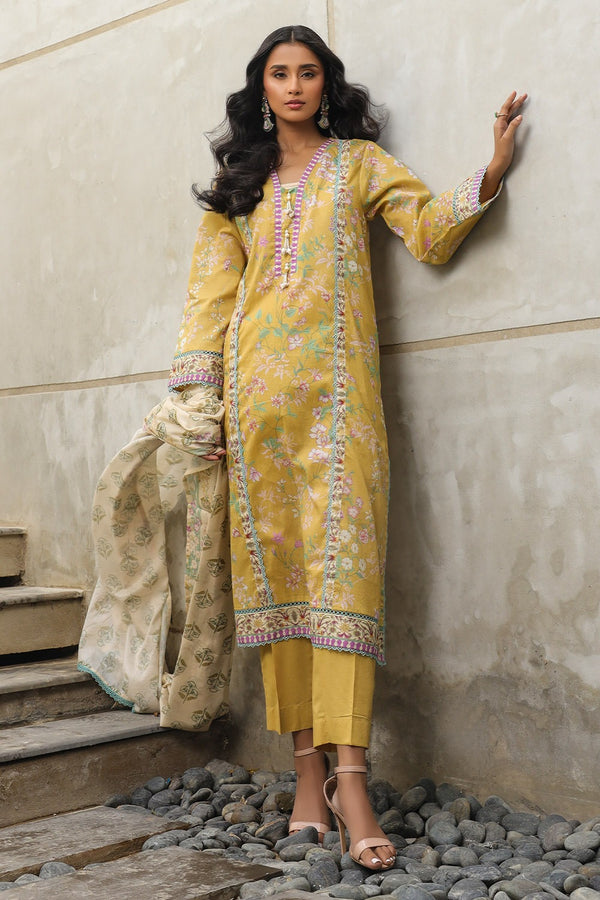 3 Pc Printed Lawn Stitched Suit