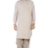 Ash Grey Fashion Wash & Wear Shalwar Kameez For Men - Prime Point Store