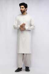 Beige Blended Casual Shalwar Kameez For Men - Prime Point Store