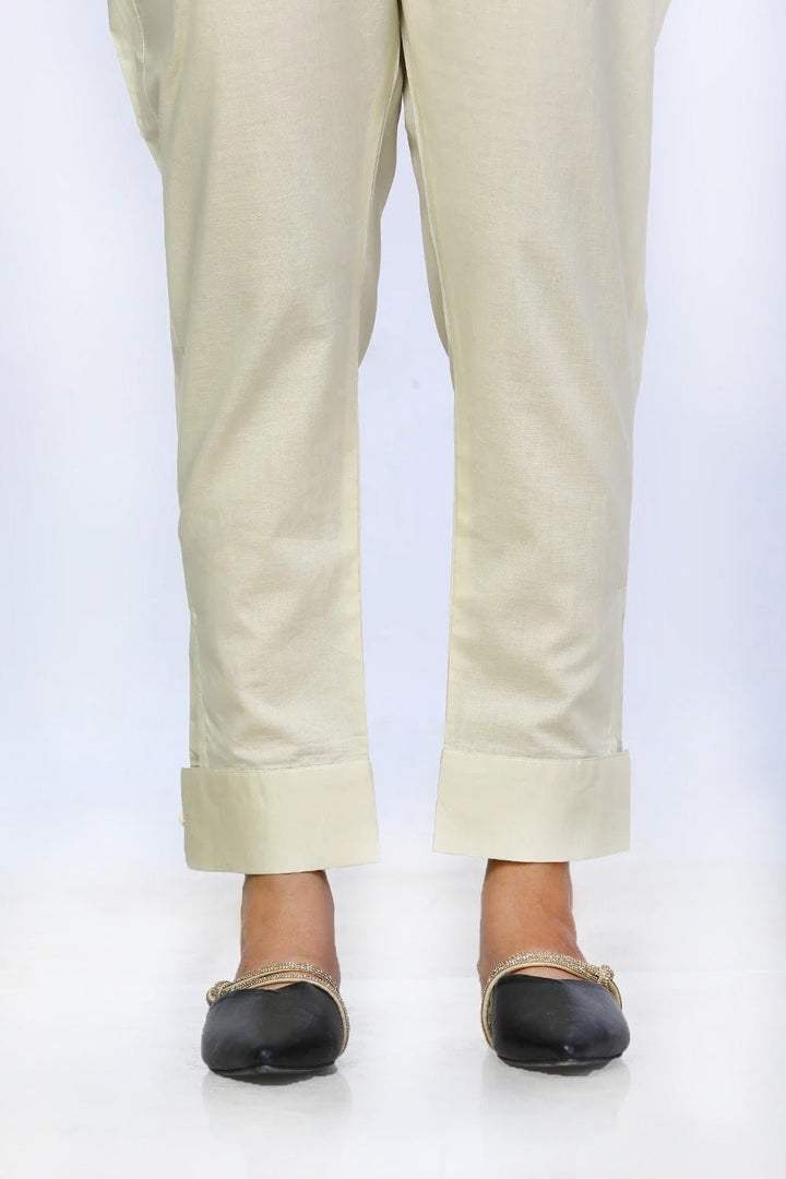 Beige Cambric Dyed Trouser - Prime Point Store